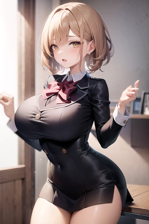 (Highest quality),(masterpiece), 8k,Very detailed, Detailed light, Best Shadow,Detailed reflective eyes, Beautiful Eyes, Very detailedな顔,Shiny Hair,Big Breasts,charm,One person,Gloss,Black Hair,Expressionless,(Hollow Eyes),Beautiful fingers,Beautiful Hands,whole body,Black Suit,black tights,Black-rimmed glasses,Purple eyes,thick eyebrows,Cool,Open chest,accessories,
