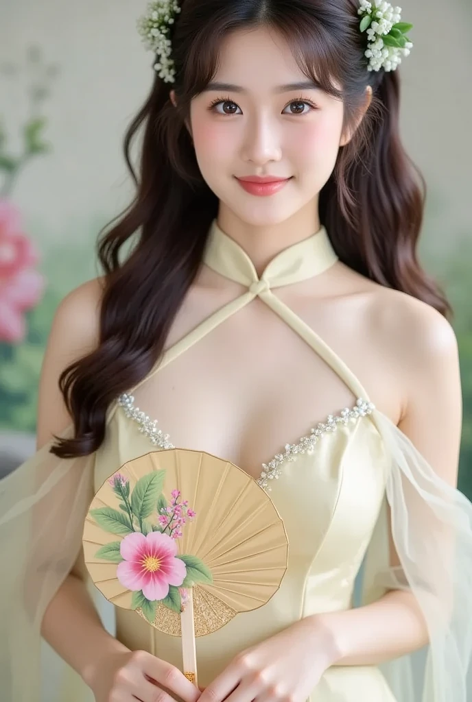 High resolution symmetrical images,    Japanese film photo of a woman with colorful tattoos on her waist, chest and arms,  Big mouth cleavage、(((Full body tattoos)))、 Large tattoo on the chest、(Lotus tattoo)、 (((close up chest, Underarm, 胸のAngle from below))), blonde braids, short hair, ((Art Nouveau)), (Ecstasy Face), (Alphonse Mucha), Small earrings, ((on the road, wood, Buildings in medieval Europe)), Angle from below、(Anatomically correct)、（Perfect body proportions)、(Natural Hands、Natural Fingers)、(Breast Goddess, Woman born from flowers, ((Round face)), Realistic Eye Size, Droopy eyes, smile,I&#39;m bathed in dazzling light
