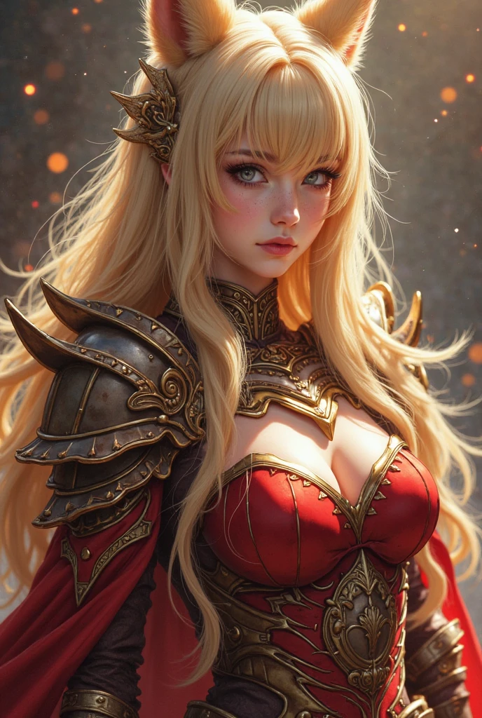 a painting of a woman in a red cape and a gold crown, inspired by Huang Shen, zhao yun, inspired by Li Kan, inspired by Huang Ding, inspired by Wu Bin, inspired by Fan Kuan, inspired by Cao Zhibai, inspired by Li Gonglin, bian lian, inspired by Zhao Yuan, xianxia hero, guan yu, Highly detailed CG unit 8k wallpaper, masterpiece, High resolution, highest quality, highest quality real texture skin, Super Real, Digital Painting, Best image quality, 最High resolution, 8k, (((Highly detailed eyes and face, Beautiful eyes every detail))), disproportionate breasts, huge breasts, sagging breasts, gigantic breasts, erect nipple,
