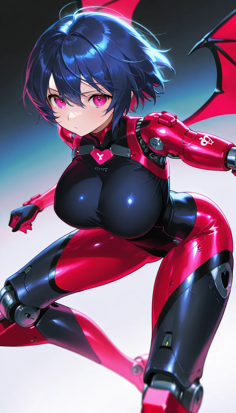 (masterpiece:1.2)、(extremely details CG:1.2)、(8k:1.1)、8K,high quality,anime,married woman,fair,beautifully shaped,beautiful face,small face,beautiful,bright,highlights in eyes,sexy,super big tits,oversized tits,pink nipples,nipples,erotic,beautiful line drawing.Magenta hair color, brown jacket, dark background, one woman, yellow eyes, highlights in eyes, impatient face,