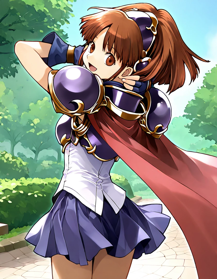 Close-up of a woman in a white dress costume holding a sword, knights of zodiac girl, portrait knights of zodiac girl, Woman with long purple hair, Brown-eyed woman, anime goddess, rei hino as a princess, Muscular woman, feminine and muscular, Shining ruby armor, oppai, huge tit, had very large breasts, ((a beautiful fantasy empress)), Enchanting Queen Night, Dressed in light armor, Dress Armor Lady, Galactic Queen, Crystal Ruby Armor, a matural female, High quality anime art style, smooth anime cg art, tall, appeal, Queen Night, digital manga art, magical girl anime mahou shojo, ruby queen, Ruby reflective armor,