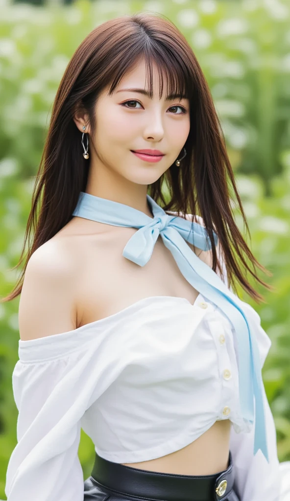 Innocent 20-year-old girl、((White vest, Dramatic pose)),Smile,shortcut,natural Park、original photo, (8k、Top quality、masterpiece:1.2)、(Intricate details:1.4)、(Photorealistic:1.4)、Octane Rendering、Complex 3D rendering with ultra-details, Studio soft light, Rim Light, Vivid details, Super Detail, Realistic skin texture, Facial details, Beautiful eye details, Highly detailed CG Unity 16k wallpaper, cosmetic, (Detailed background:1.2), Smooth skin, whole body、Cleavage,((Stand with your hands crossed、lean forward、Angle of view from above))