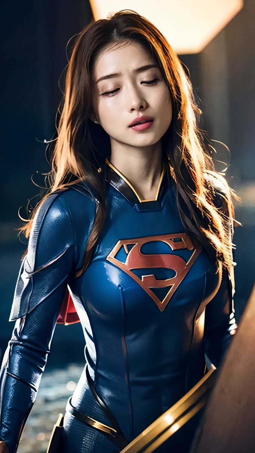 highest quality, illustration, ultra-detailed, finely detailed, high resolution, 8k wallpaper, perfect dynamic composition, beautiful detailed eyes, futuristic rubber suit floating in outer space (black hair 1.2), (huge breasts) :1.1), cleavage, nice pose, sneers, outer space, galaxy, 18 year old girl, nice, (cute:1.3), (beautiful:1.5), sexy shot looking at camera, sideways glance , glaring, moody, downer, cool, boyish, sleepy looking, smile, portrait, gothic makeup,