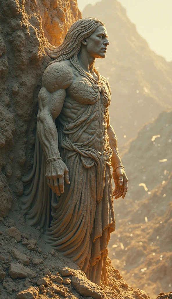 Destroyed statue Broken image