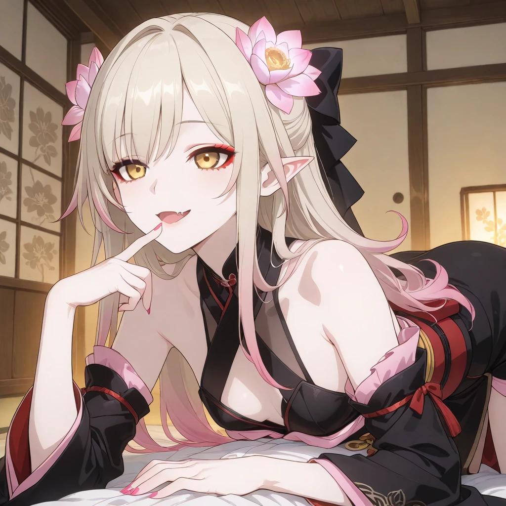 (((Horse Girl))), (((Fine Motion))), Thighs, sitting on a luxurious red sofa, (((Legs wide open、So that the crotch is well visible))), smile, Dress like a young lady, (((Sexy panties with green embroidery))), High resolution,