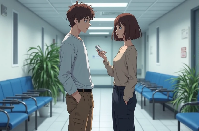 (1 Middle-aged male, Grabbing someone else's breasts, Grab from behind, Explore, Heterosexual:1.2), ((Highest quality)), High resolution, One girl, Focus Only, (Huge breasts:1.2), Hair Ribbon, White shirt, Blue Skirt, Blue pants, blush, Embarrassing, (From below:1.2)
