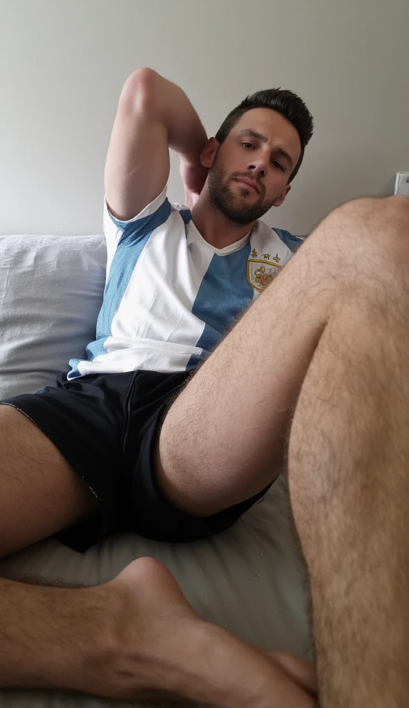 Best Quality, detailed, handsome dilf, very hairy bearded, unkempt, hairy arms and legs, gray fur, dilf trainer, sneakers, white socks, calves, office environment, office desk, relaxing, sofa, pubis, dad, very hairy, thick beard, White daddy bear man, Proportionate body, best legs, neck lines, detailed neck, detailed face, detailed eyes, detailed lips, detailed hair, detailed beard, detailed mustache, woolly fur, Haircut, football coach, whole body, best shoes, high quality, detailed sneakers, venous , small town dad, professional dilf, pervert trainer, yellow team colors, team colors