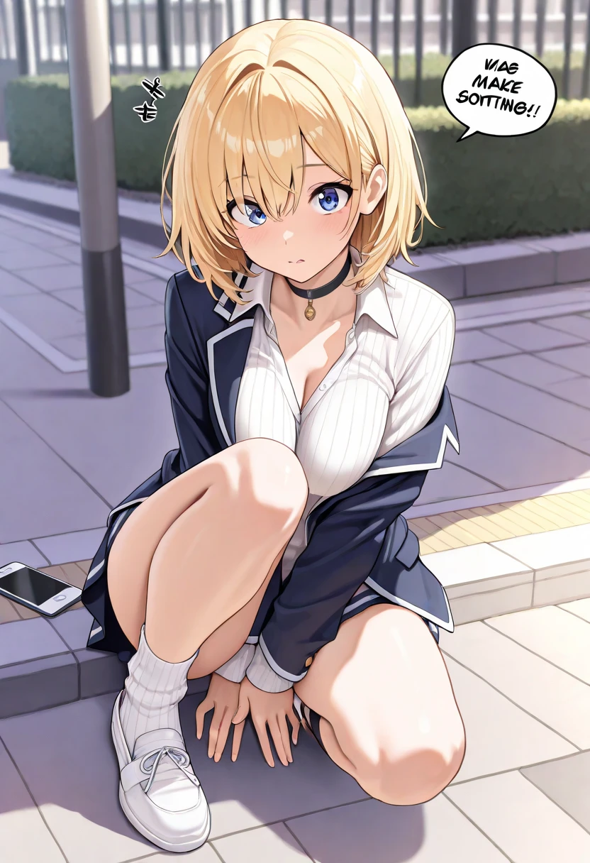 (8K、Highest quality、highest quality、masterpiece)、Detailed face、One girl、on the train、Touch the door with both hands、Press against chest、((ドアの窓ガラスにPress against chest1.4))、、short hair、、blunt bangs、Grey Eyes、、、((Blazer jacket uniform))、((Pleated skirt))、((No panties))、((bent over))、Back Alley Background、Very large breasts、Nipples are visible、、Black Pantyhose、Milk dripping from nippleilk spurting from the nipple、、Open your mouth、Troubled face、Love juice from the genitals、Full body portrait、Black Loafers、One man、Hearts in the eyes、Sex with a man、A man stands behind、A man grabs my waist from behind、Standing doggy style、Put your hand on the door、Exposing the breasts、Bare your breasts、pussy