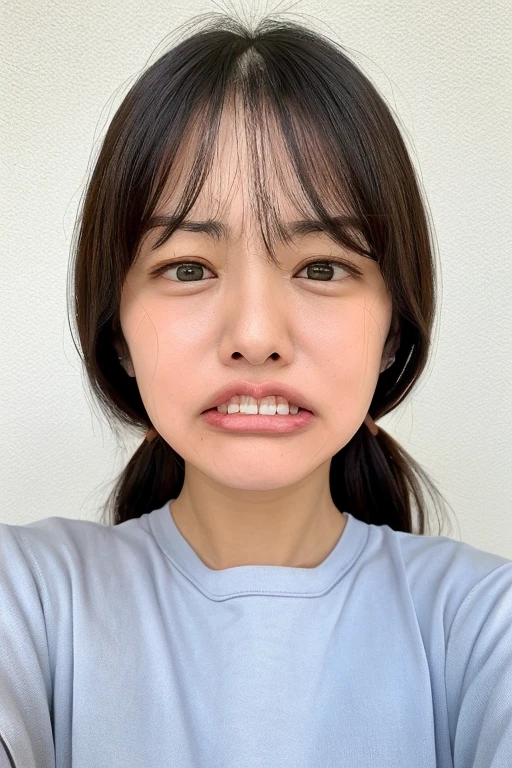 photo of 40yo mature sales clerk at department store, with a mouth retractor, <lora:mouth_retractor_v1:1.0>, sharp focus, (8k uhd:0.5), ultra-detailed, RAW photo,long straight hair , , open mouth,