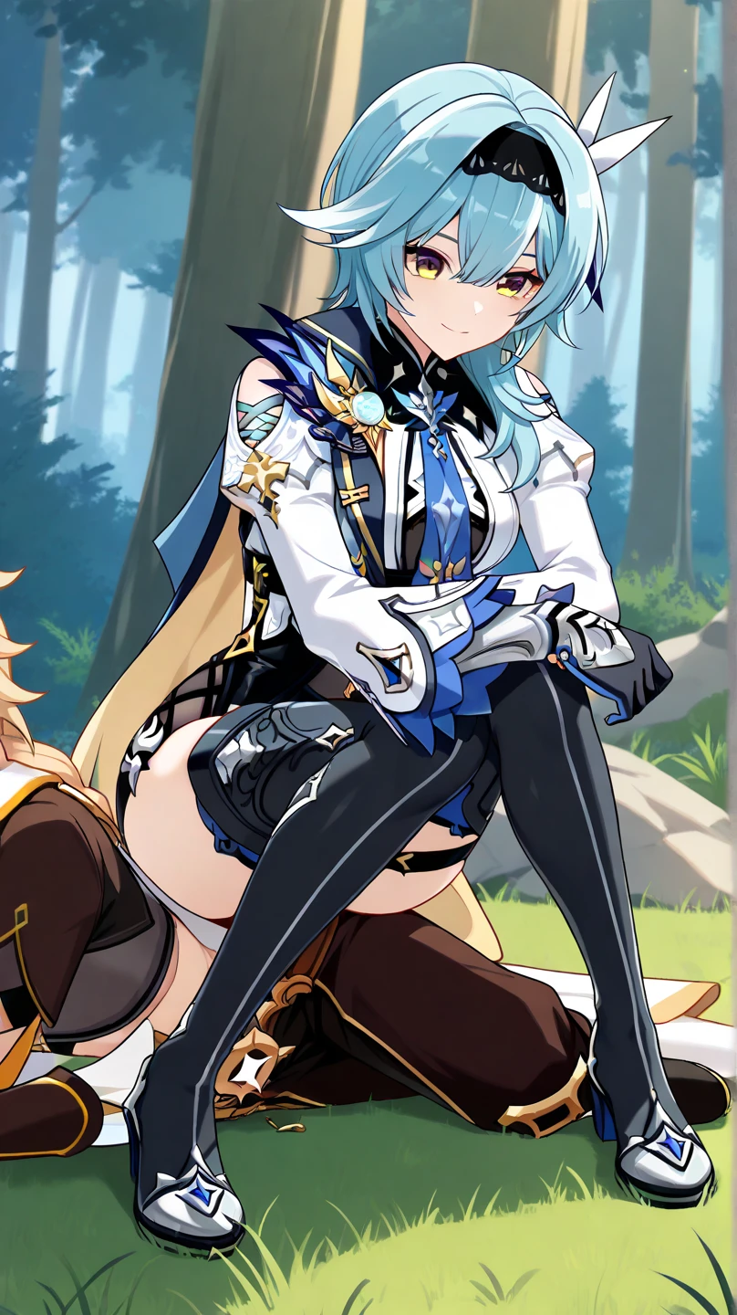 girl, leg up, upskirt, (vaginal sex with a man), wearing bikini armor, pubic hair, nsfw, AHEGAO, tongue,