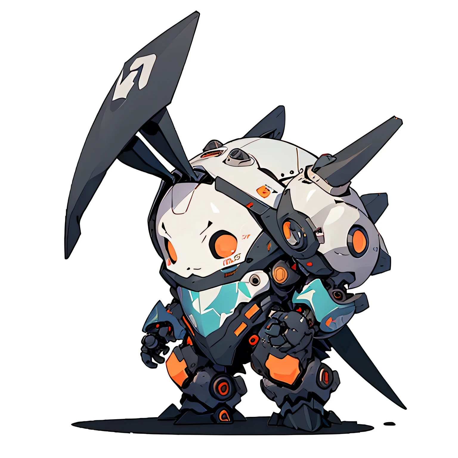 best_quality, full_body,
chibi mecha, rabbit, simple_background,