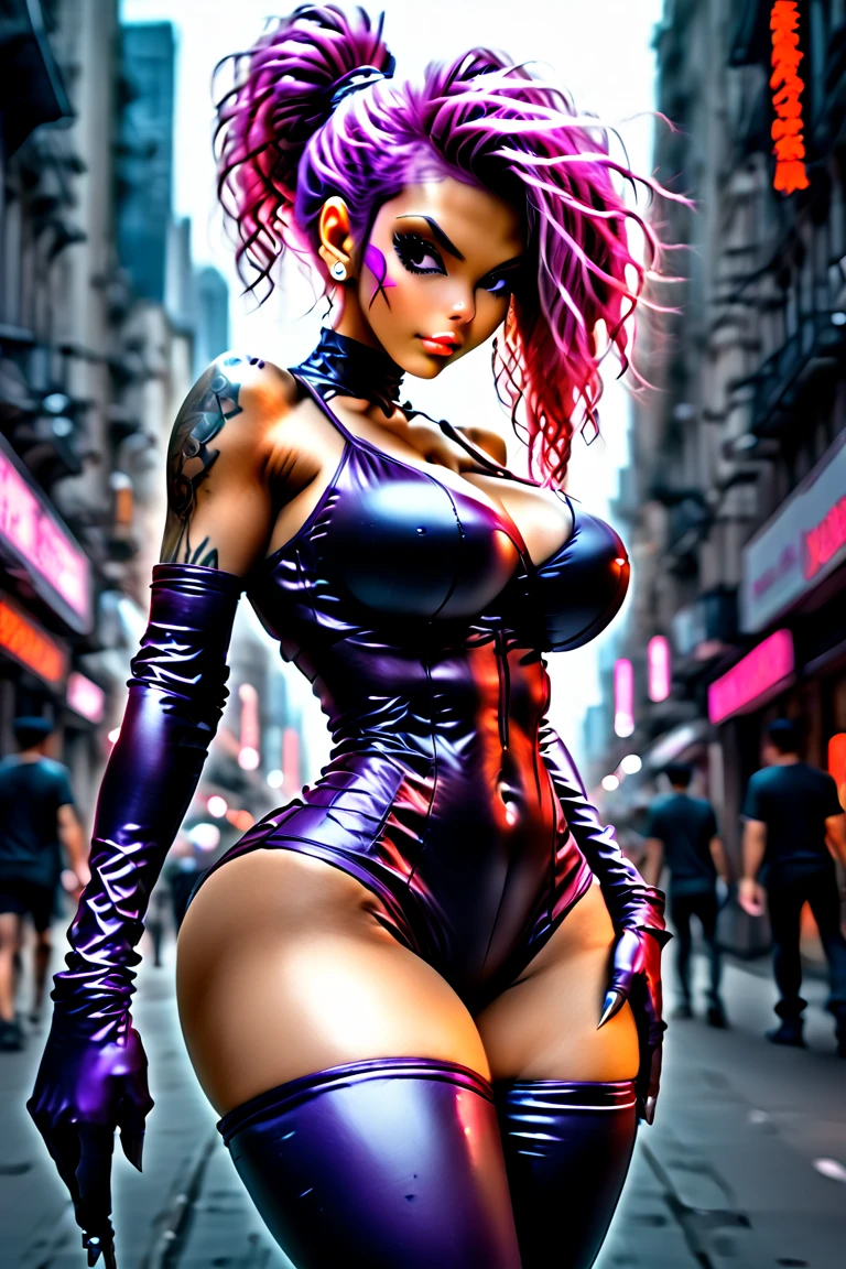 ((Vision)),((whole body)),1 girl, Wearing a black cheongsam,Robot arms and legs, cyberpunk Lady Standing under the cherry blossom tree with pink flowers,(white sockechanical ceramic high heels:1.5 ),background,Empty Mountain Motorcycle Style Oil Painting,closeup portrait,futuristic style high detail,
uncensored, (beautiful and well-shaped face:1.5),(glamorous body:1.7),(cortch tattoo:1.3), (from below:1.2), sexy intricate dress, V string, full body, (Best quality, 8k, Masterpiece :1.3), (realistic, photorealistic: 1.37), (emphasizing slender abs:1.3), (loose lace top, tight lace open crotch shorts that accentuate her big buttocks), (belly button:1.4), transparent top clothing,(random sexy pose), (looking back at me), (wet body), (short hair, random hairstyle), (large breasts :1.3), (Ultra-detailed face), (desired temptation eyes),(fidelity:1.4), (torn lace clothes:1.5), (wet leather light colorful clothes:1.4), sexy nodes, dynamic angle, lace lingerie, transparency underwear, attractive beauty seductive adult woman, see through push-up lace bra, sexy Succubus, hypnotized, with hanging breasts, pantyhose, drool puddle between cleavage, love juicy out, NSFW