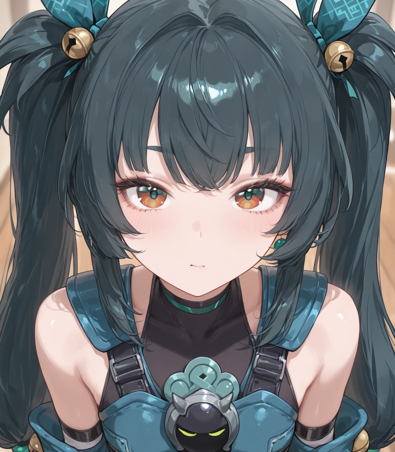 Black shiny eyes
