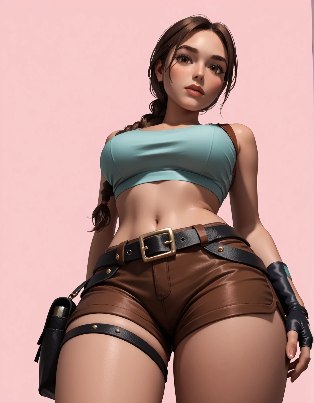 Naked Beauty,alone,Belt with holster,Watch on wrist,Drunk,Strong hiccups,Standing in front of a white wall,Standing shot from the front,Depict the whole body,night,indoor,Japanese-style room,Ultra-high resolution,16K