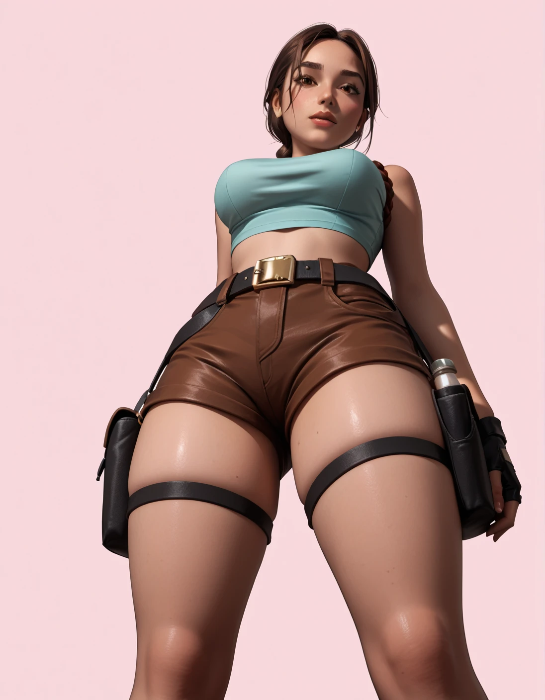 Naked Beauty,alone,Belt with holster,Watch on wrist,Drunk,Strong hiccups,Masturbate,Standing in front of a white wall,Standing shot from the front,Mid-angle,night,indoor,Japanese-style room,Ultra-high resolution,16K