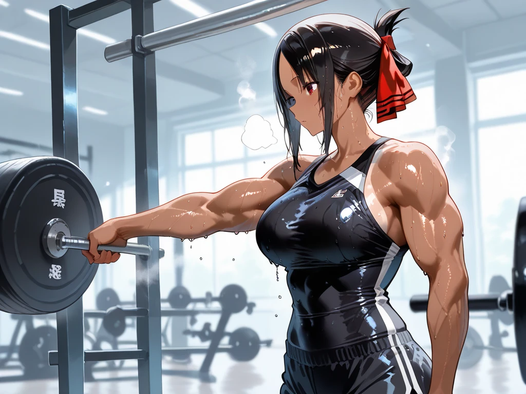 Nina Williams Tekken working out with Ada Wong side by side wet