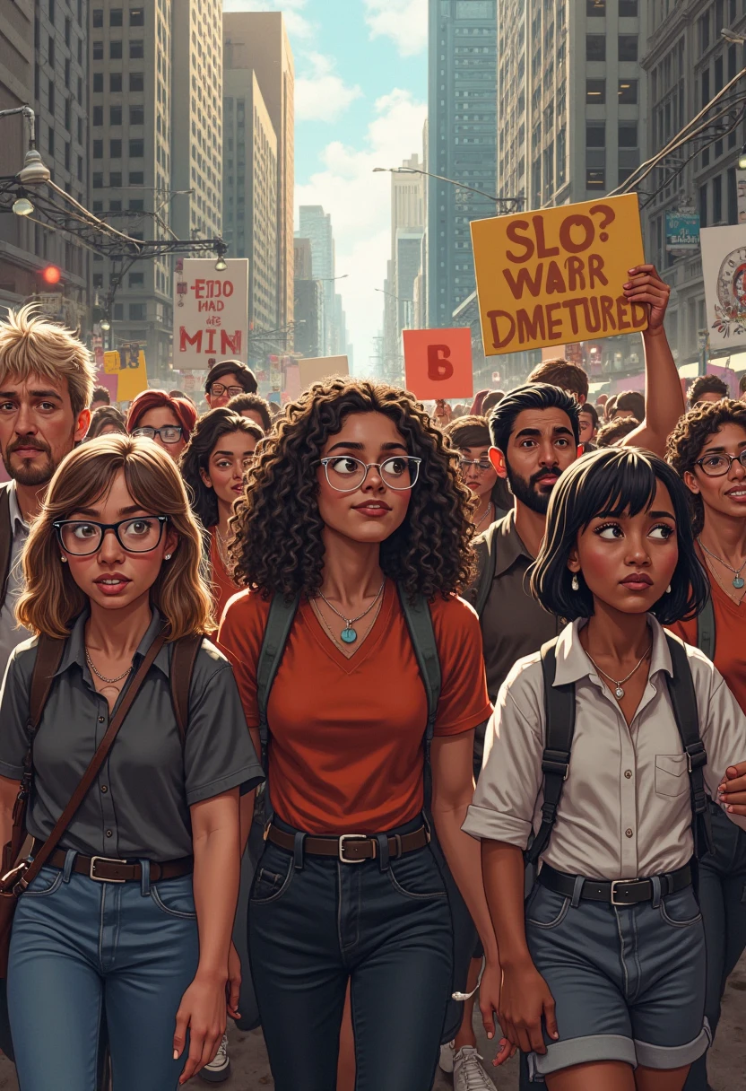 People trying to rising awareness about pollution