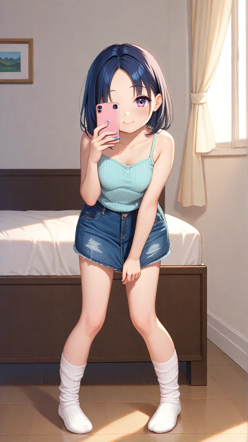 (), big ,(masterpiece), best quality, extremely detailed, (watercolor), bloom, delicate and beautiful, illustration, (from below),(1girl:1.4), (solo:1.2), large breasts, (ribbed sweater:1.3), off-shoulder sweater, (short shorts:1.2), bare shoulders, (underboob), ((dark skin:0.8)), beautiful eyes, (disheveled hair ), photography, over-the-shoulder shot, by Alex Maleev, professional, canon camera, nikon camera, sharp, bokeh, studio quality, fisheye lens, by Robert Capa ,