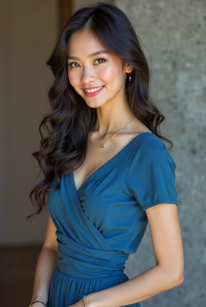 photo of (er1c41s11:1.0), wearing a green dress and smiling, looking at the camera with a smirk, photoshoot outside, (high detailed skin:1.2), 8k uhd, dslr, soft lighting, high quality, film grain, Fujifilm XT3, (high detailed skin:1.2), 8k uhd, dslr, soft lighting, high quality, film grain, Fujifilm XT3