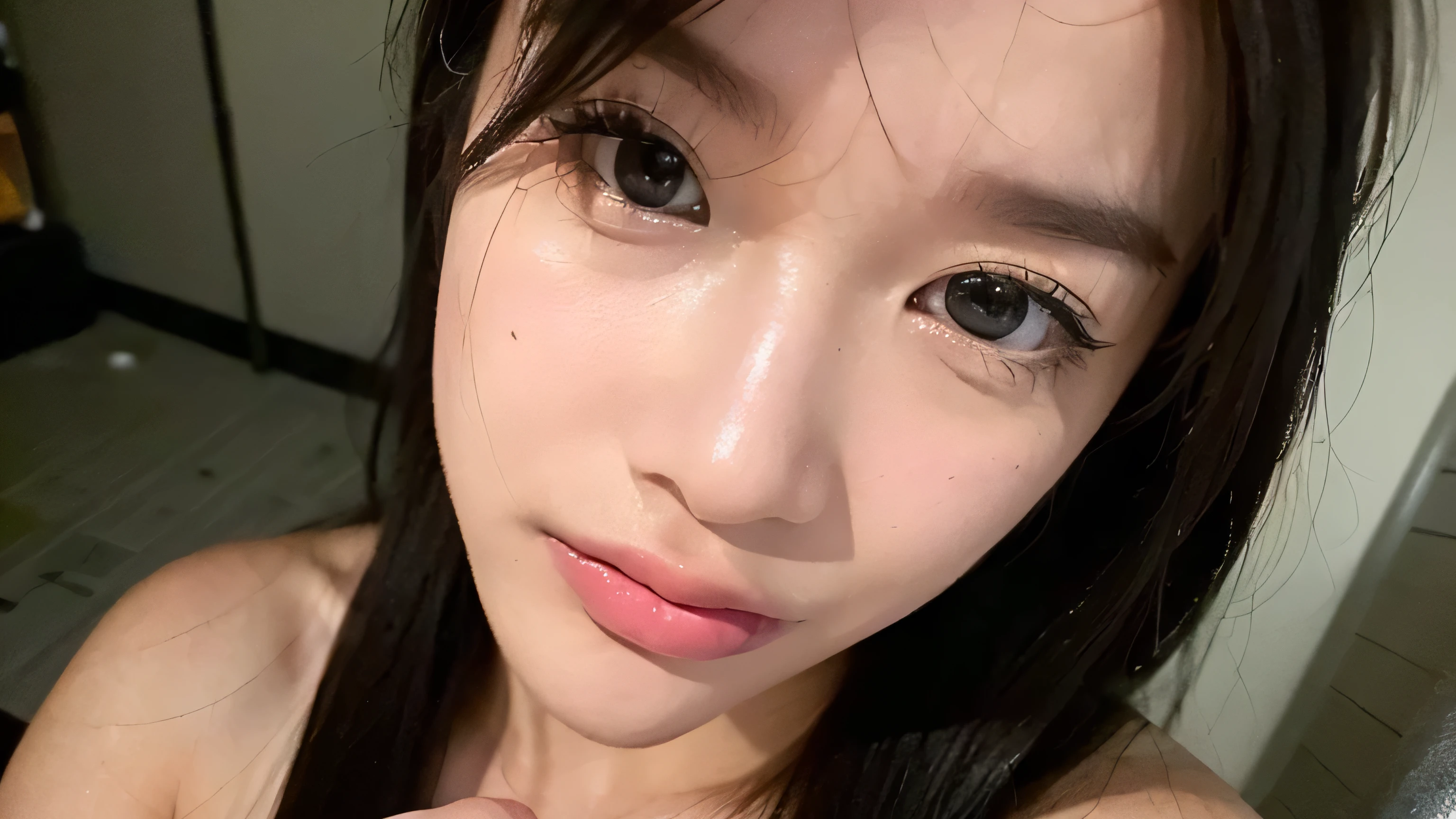 um close up de uma mulher com um top rosa e um cabelo preto, Lalisa Manobal, Lalisa Manoban do Blackpink, lisa blackpink, lalisa, lisa do blackpink,lisa blackpink, com franja, garota cara fofa, franja de cortina, young pale and beautiful asian face, com lindos olhos apaixonados, lisa blackpink, rosro angelical bonito, LALISA MANOBAL