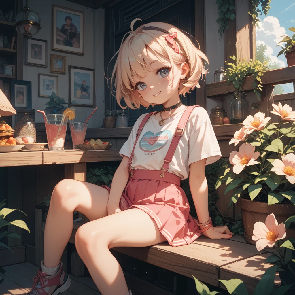 chisatonishikigi, Chisato Nishikigi, short hair, bangs, Blonde Hair, (Red eyes:1.5), hair ribbon, One side up, Bobcut,smile,blush,
Cord off-shoulder top,Short sleeve,skinny pants,Stiletto heels,morning,morning陽,The sun is rising,The whole body of the person walking is included in the illustration.,morning,morning陽,The sun is rising, sitting on a park bench,
Destroy outdoors, Destroying the park looking at viewer, Systemic
break (masterpiece:1.2), highest quality, High resolution, unity 8k wallpaper, (figure:0.8), (Beautiful fine details:1.6), Highly detailed face, Perfect lighting, Highly detailed CG, (Perfect hands, Perfect Anatomy),