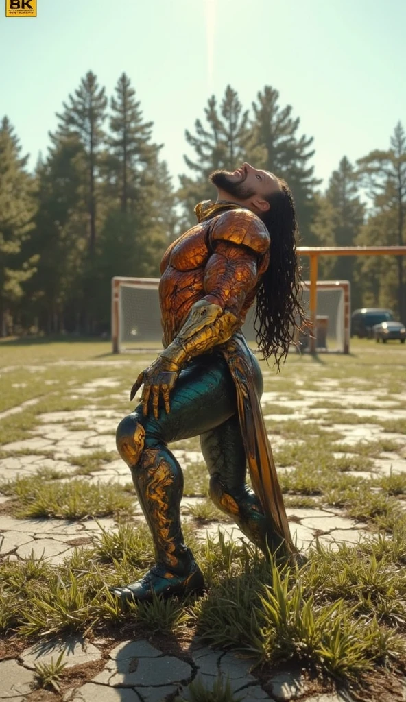 (sweaty)(muscular)A very sweaty Wonder Woman is vomiting in the ring, she spits out lot of visible milk repeatedly. Lot and Lot of milk continously dropping from her mouth to the floor. There is lot of sweat on her muscular body. She's coughing and breathing hard.