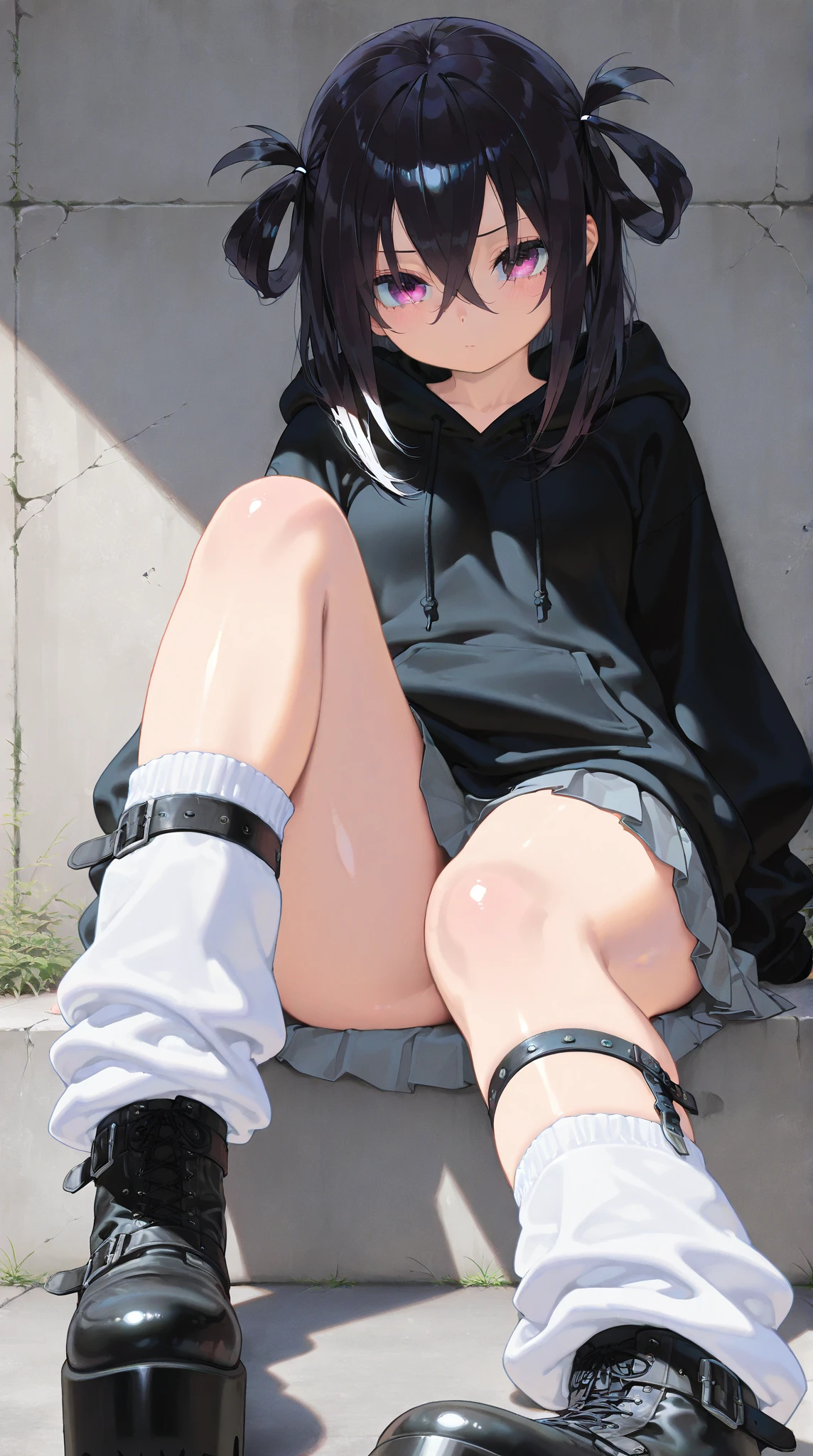 One person、Nipples、tideland、blue sky、Black T-shirt、Black Swimsuit、Short black hair、Thighs、Girl、Girl、Short、Younger、Lower school year、Baby Face、Both eyes open、flat chest、refreshing、Innocence、smile、Dynamic Angle、Beach、My feet are covered in mud、There's a little bit of mud on my face、sunlight、masterpiece、best quality、ultra-detail、Seaside、Sandy Beach、Sweat、event