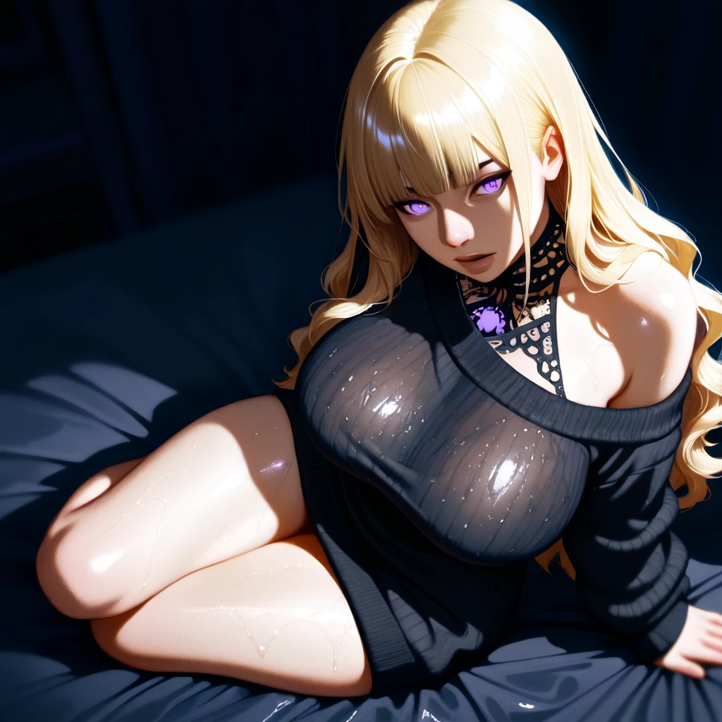 1 girl, open mouth, saliva, drooling, wet, cum on mouth, cum on tongue, cum on mouth, cum on face, big boobs, big ass, big thighs, blush, crossed-eyes, milf, ahegao, rolling eyes, tongue out