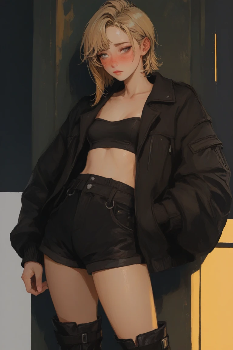 influencer e-boy pose grabbing pants own nuts
