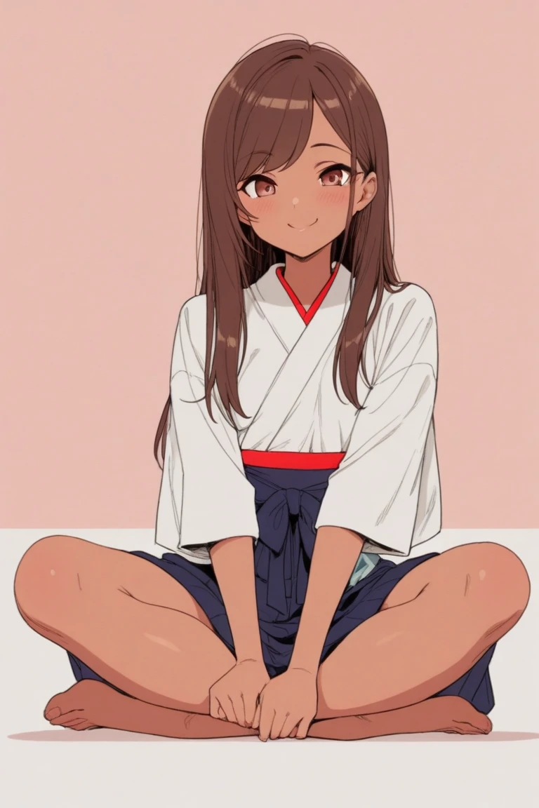 High resolution、highest quality、1 girl、smile、takagi1
long hair、short height、、big 、belly button、inside her room、はにかんだsmile、sweat shirt、shorts、kneeling up、sitting with legs spread apart、The subject is photographed from below.、Photographed from a low position
