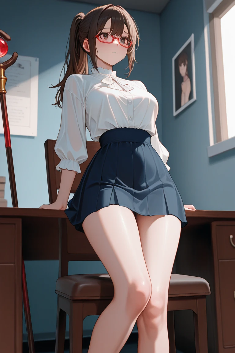 one person&#39;s,  pantiesー,((Under the skirt)),((Panty shot)),(いpanties),((Small pantiesー)),(((See-through pantiesー))),(((Black Pantyhose))),白いレースのpantiesー, ,Are crying,Anguished expression、Embarrassed look,8k,Realistic、Anime illustration,CG、masterpiece, Highest quality, 1 person, alone, Large Breasts,  pantiesー under Black Pantyhose, (Skirt flip:1.1), (show off pantiesー:1.1), Embarrassing, ((リアルな質感のpanties)),((Realisticなpanties)),((ぴったり張り付いているpanties)),((panties)),((透け透けpanties))、
