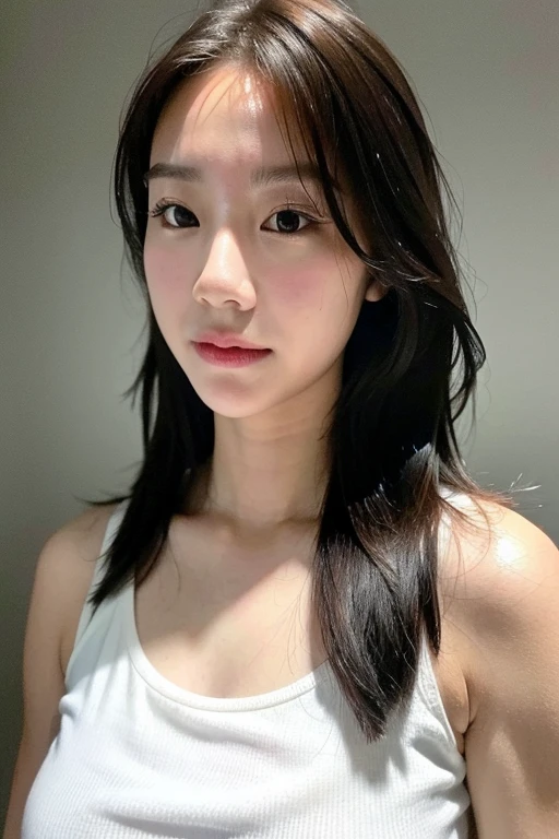 1girl,(masterpiece:1.2), (best quality:1.2), (extremely detailed), (selfie from center front), (extremely detailed face), (((ultra-detailed eyes and pupils))), (ultra detailed), 8k, photorealistic, pretty face, (((smile))), instagram shot, instagram style, in the bedroom, looking at viewer, facing front, perfect skin, cinematic lighting, fair skin, black hair, black eyes, upper body, portrait photo, slim, slender, no makeup, nikon RAW photo, 8k ,Fujifilm XT3, photorealistic, armpits, detailed face, fair skin, perfect shape, slim face, indoors, dim lighting, (((white Silk Dress))), (looking at viewer:1.2), <lora:daniellelorashy:1>