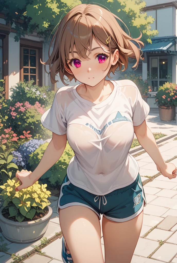 Sexy small virgin flat girl wearing drenched in sweat sports bra showing beautiful silky steaming sweat armpits and belly, and beautiful groin after doing sit up exercise in the train,((see through sports bra)),nipples,((nipples visible)),((see through)),((spread legs)),cum,semen,sperm,cum on legs,camisole,((masturbation)),(vaginal finger)