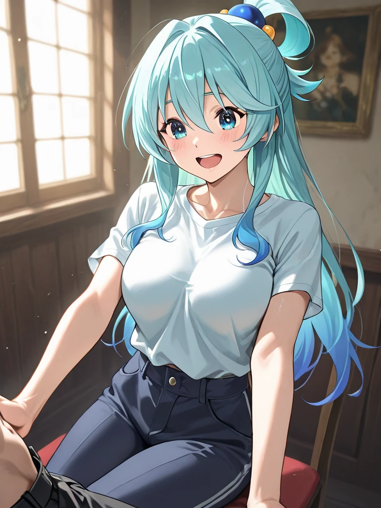 Very blushing girl