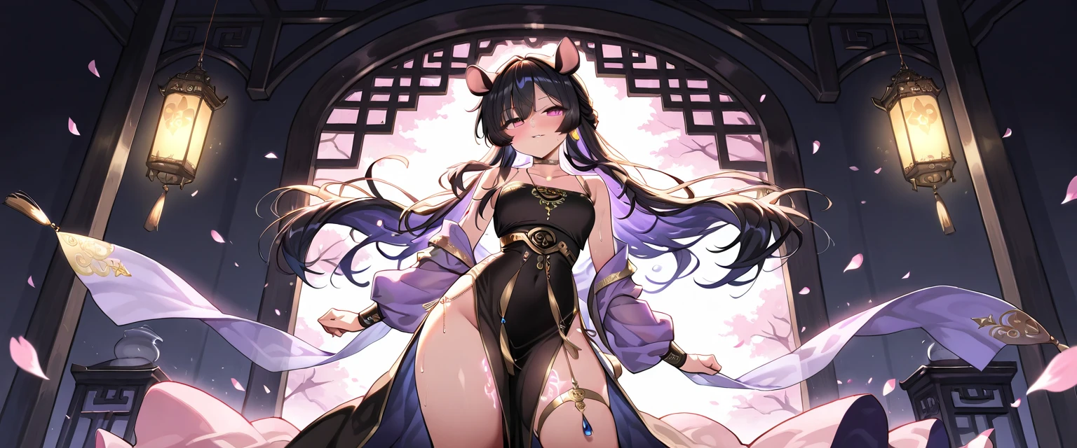 Offical Art --s2:
Unveiling the Masterpiece of Unified 8K Wallpapers --s2:
Embracing the Ultra Detailed Beauty and Aesthetics --s2:

Picture this: A young Chinese girl with black hair, casually adorned in an off-the-shoulders top and a pink skirt, presents the most beautiful form of chaos before your eyes. As she stands with a dynamic angle, her presence is captivating -- her bump, calf, and navel intricately detailed for all to see.

The scene is set against a backdrop of an ethereal, dreamlike world filled with vibrant colors. The