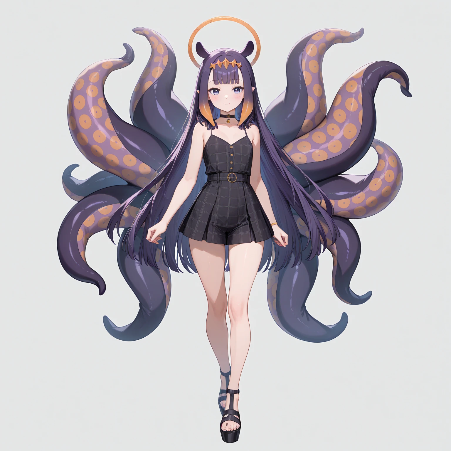 Yamato, ninomae halo, ninomae tentacles, 4 arms, full body.