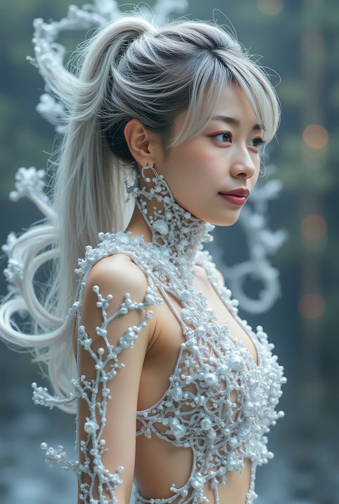 (Extreme Detail CG Unity 8K Wallpapers,tmasterpiece,Highest image quality),(Delicate light and shadow,The picture is highly dramatic,Cinematic lens effect),full bodyesbian,A girl in a short white Spider-Man dress,Silver-gray hair color,From the Spider-Man parallel universe,Wenger,Marvel,Spidey,dynamicposes),(Exceptional detail,The lighting effect is outstanding,Vista wide angle),(Excellent rendering,Enough to stand out from the crowd),The focus is on the white Spider-Man costume,Complex spider textures