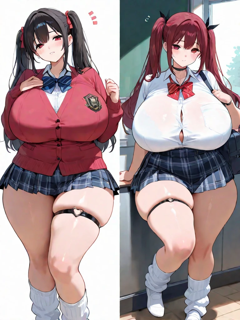 (Private 4K)、(High resolution:1.2)、(High freshness:1.2)、、(Whole Body Ezbian:1.2)、(Two Women:1.6)、((Woman with exaggerated big physique))、(Super big breasts fully opened:1.8)、abnormally developed muscles,,Barefoot woman, , Big arms、(Huge muscles:1.4)、(Dynamic pose:1.2)、(Two women walking at full speed:1.8)、(school uniform:1.6)、(School corridor in the morning:1.6)