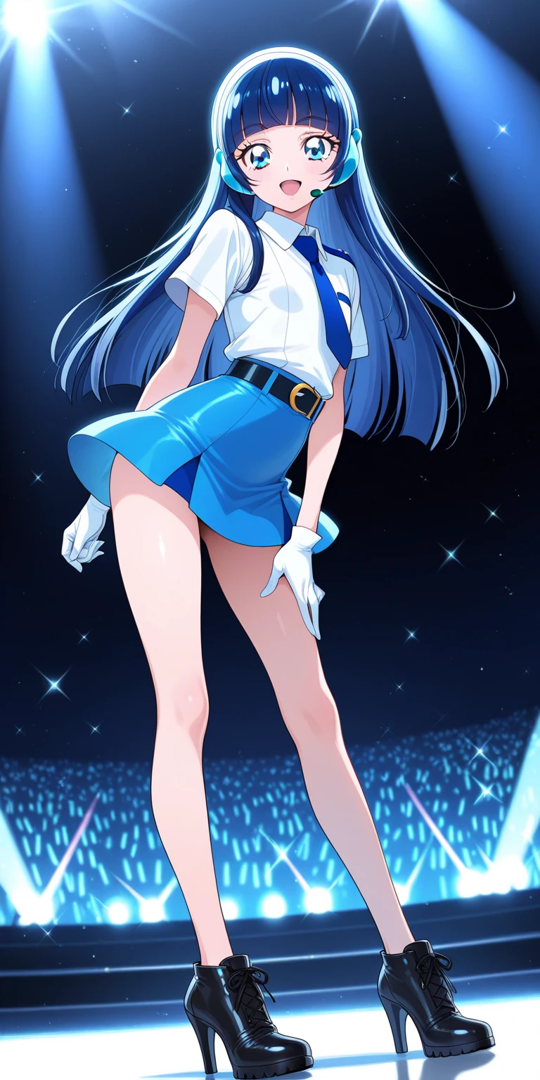 LynnMinmay, 1girl, solo, black hair, cowboy shot, ultra-detailed, best quality, masterpiece, illustration, game cg, ballerina, tutu, pantyhose