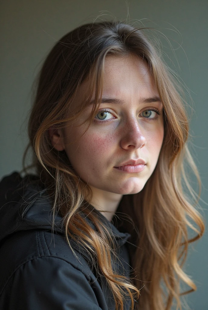 photo of beautiful (gh3nchy-135:0.99), a woman with perfect hair, wearing Viridian (sweatshirt:1.1), (plain background:1.1), modelshoot style, (extremely detailed CG unity 8k wallpaper), professional majestic photography, (Leica M6 Camera), 24mm, exposure blend, hdr, faded, extremely intricate, High (Detail:1.1), Sharp focus, dramatic, soft cinematic light, (looking at viewer), (detailed pupils), 4k textures, elegant, ((((cinematic look)))), soothing tones, insane details, hyperdetailed, low contrast