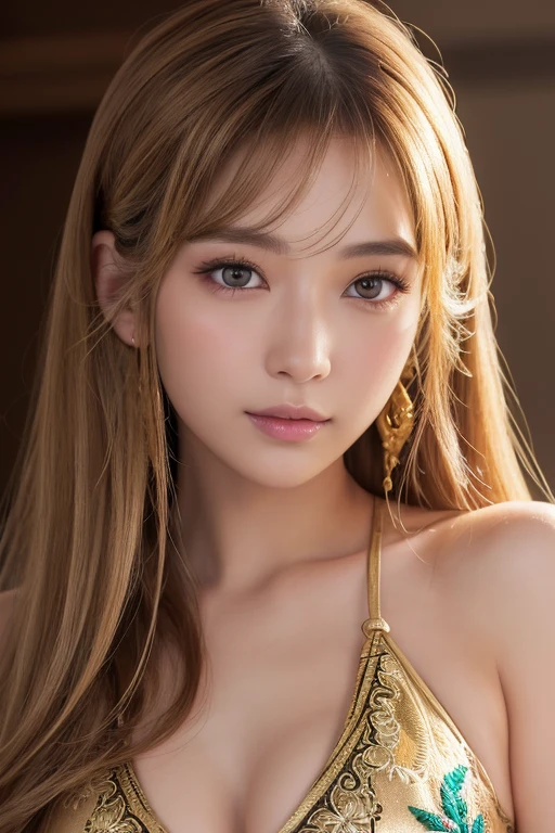 (1mature lady:1.1),35year-old,(Lines and wrinkles:1.1),(facial wrinkles:1.1),cabaret,(nightclub:1.2),hostess,(long dress:1.1),(detailed skin:1.2),(shiny skin:1.1),8k,best quality, masterpiece, ultra high res,(photorealistic:1.4), RAW photo,(soft saturation:1.3),(fair skin:1.2),1woman,gyaru,makeup,(lipstick:1.1),(eyeliner:1.2),mascara, eyeshadow, glamor, large breasts, blonde hair and brown hair, medium hair, asymmetrical hair, wavy hair, asymmetrical bangs,