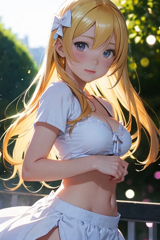 High Definition CG8k Wallpapers), (extremely delicate and beautiful), (top-quality:1.0), (The ultra -The high-definition:1.0), (extremely delicate hair), realistic shadow, [high-detail], More skin, (Very delicate eyes)、High school students、18year old、Pasture、pasture、Tiere、a bitter smile、perspiring、、a wet body、Laid down、full body Esbian、inner chest、inner chest、inner chest、eye glass、Twin-tailed、Thick white cream on the face、Overalls clothing、inner chest、Upper body naked、