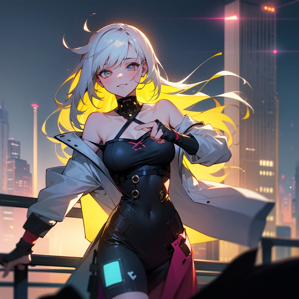 最high quality、best image quality、masterpiece、girl((20-year-old、 By becoming、vest bust、medium bust,wide open breast tea、shining eyes, blonde、long hair、thin,highest valley、ponytail、Very short shirt、short belly sports pants、cool pose、Please bring your smartphone、sweating、smile、forward leaning movement、diamond earrings、white gloves、cute pose)),high quality、beautiful art、background((casino))、Flight、debris flies、Depth of written boundary、movie、visual art、perfect art、8k,genuine、