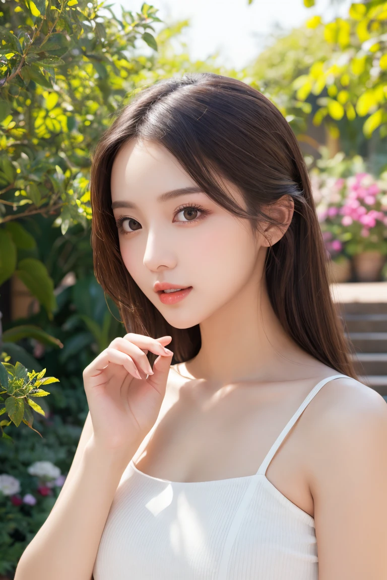 (highest quality、table top、8K、best image quality、Award-winning work)、one beautiful woman、Shining beautiful skin、Shining ultra-high definition skin、(accurate anatomy:1.3)、A gentle smile looking at me、(Nude photos from the chest up:1.15)、(close up of nude face:1.25)、Standing gracefully、(Blurry pure white background:1.5)、portrait photography、(very bright and vivid:1.1)、very romantic、光を受けてShining beautiful skin、(very bright and refreshing:1.1)、(the most detailed and perfect face:1.1)、(most detailed glowing eyes:1.1)、(Super high-definition beautiful skin with beautiful luster and moisture:1.1)、(the most natural beautiful cheeks:1.1)、(1 person:1.1)、(solo:1.1)、ultra high definition hair、Ultra High Definition Face、Ultra-high-definition eyes
