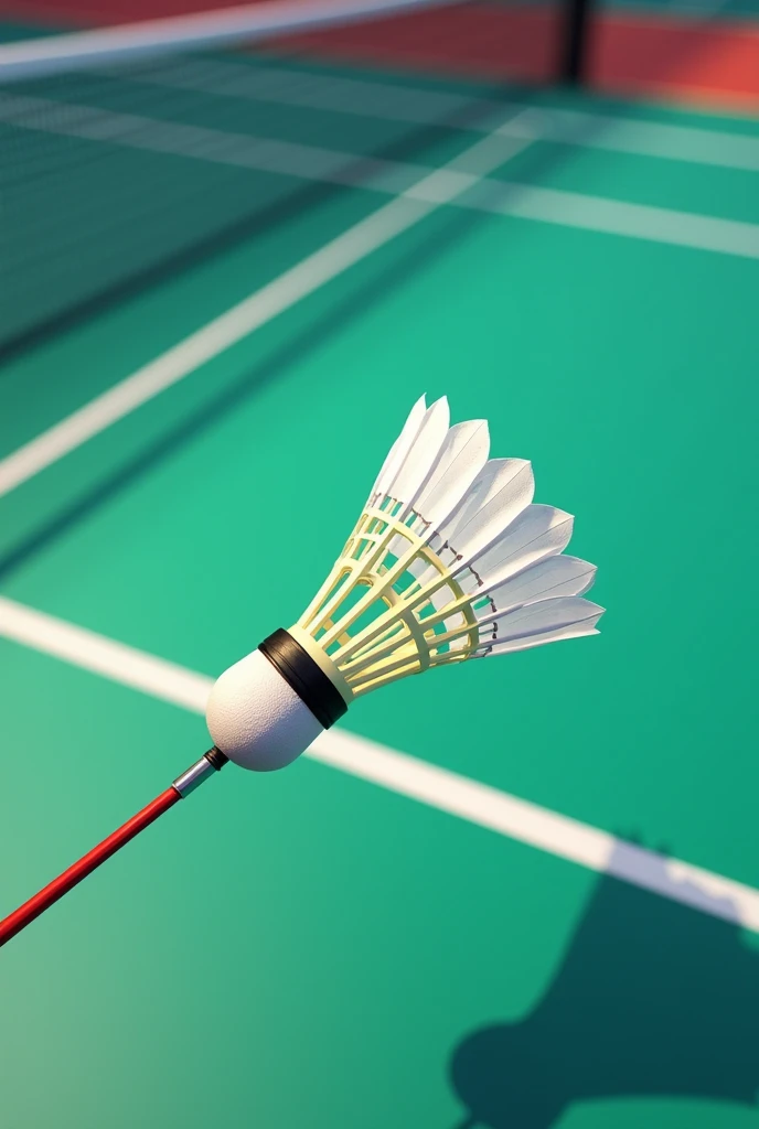 A4 sheet small shuttlecock and badminton in bright colour