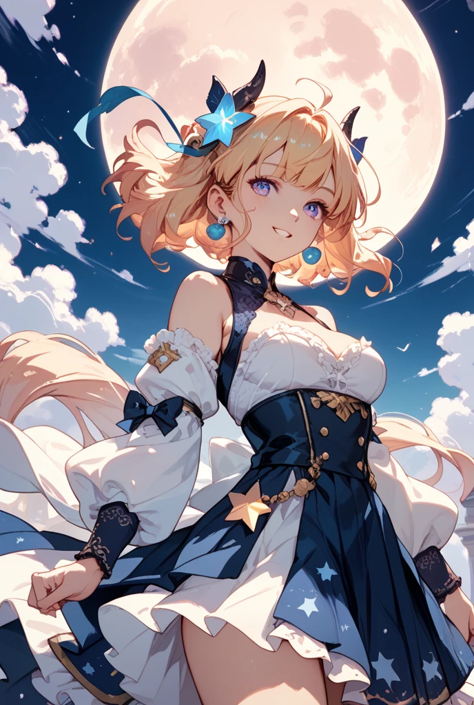 **Pronto**: Depicts an anime girl with blonde hair and sand cat ears. Blue butterflies can be seen around her. A clock with a sky and galaxy theme is also drawn in the background. 　　BREAK
  **Resolution**: High resolution (HD, 4K, 8K, 16K), color bit depth 24 bits, 48 bits BREAK
**Image quality**: Detailed rendering of light and shadow for realism within anime style BREAK
**Quality**: Detailed artwork with attention to texture and lighting
**Style**: anime goddess, portrait zodiac knight girl, highly detailed art gem, zodiac knight girl, enchanting anime girl, Genshin Impact Keqing BREAK
Body shape and complexity: cleavage (between breasts), erection of nipple, hanging breasts, armpits, bare shoulders, breasts, caustics, collarbones, huge breasts, sagging breasts, moles, skin depressions, stomach, thighs, moistwith, Sleek body structure, well-styled clothes, smooth skin texture on the legs BREAK
Color: Gold, Blue, Green (Main) Light Blue, Yellow, Silver, Deep Red (Sub) BREAK
  Worldview: BREAK, a fusion of manga and anime