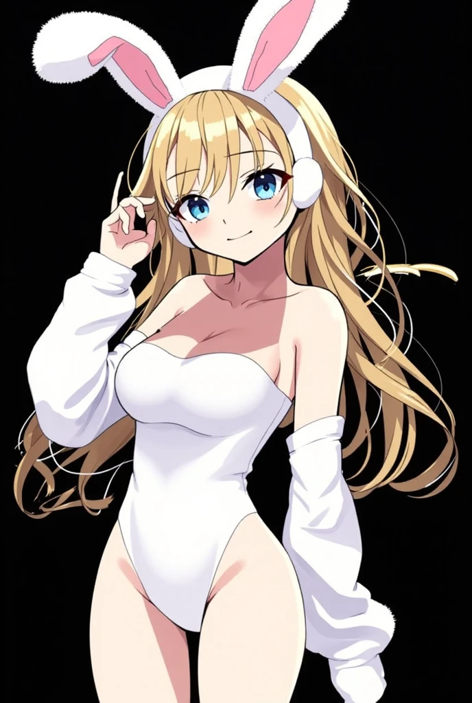 One girl, medium long hair, blonde, blue eyes, youthful appearance, slightly large breasts, (slightly large breasts: 1.4), V-front micro plunge swimsuit, (White V-front micro plunge swimsuit),
