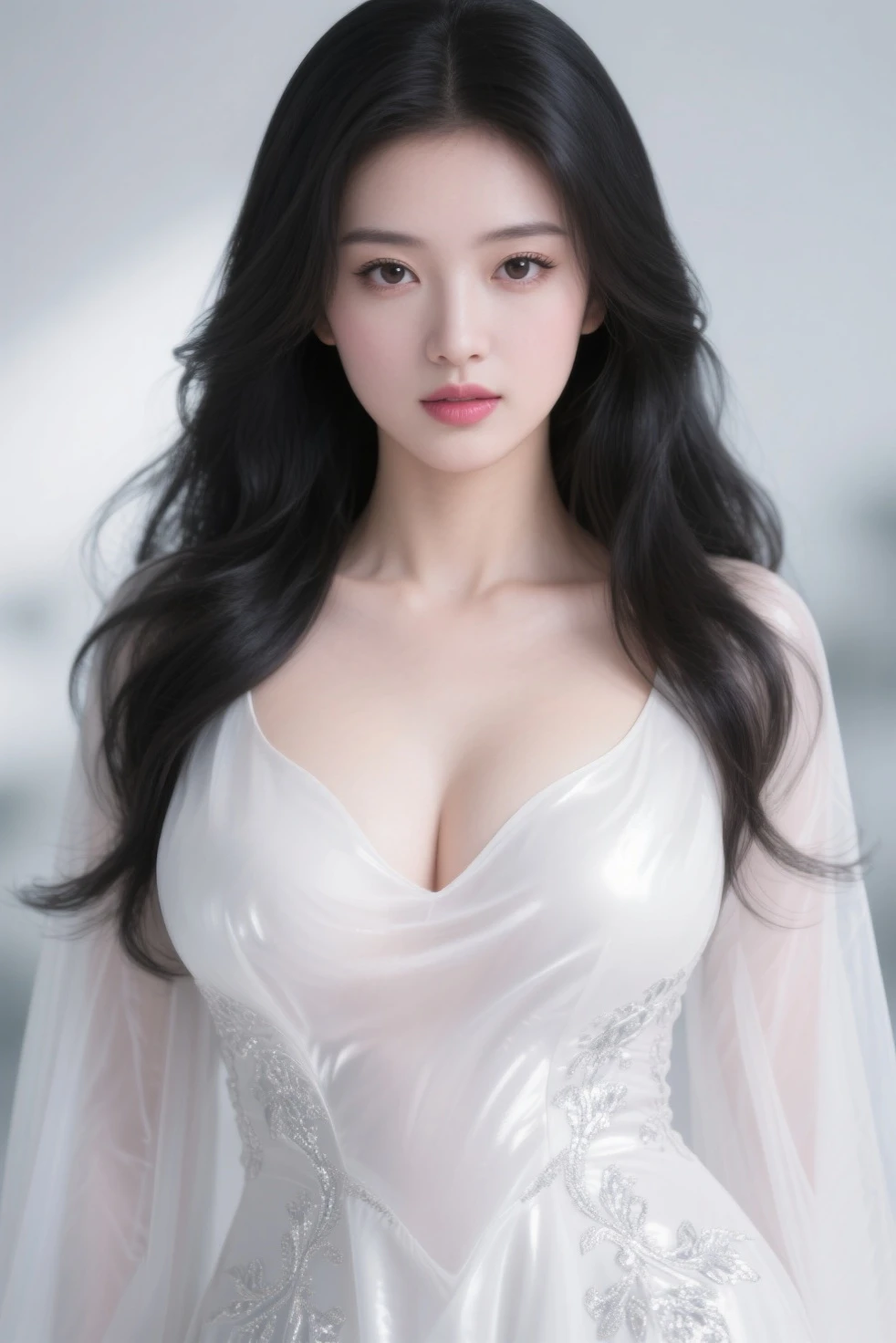1girl, solo,portrait,medium breasts,off-shoulder,
white background,
(masterpiece,best quality,ultra high res:1.4),
<lora:GoodHands-vanilla:1.5> <lora:pilyeon:1>