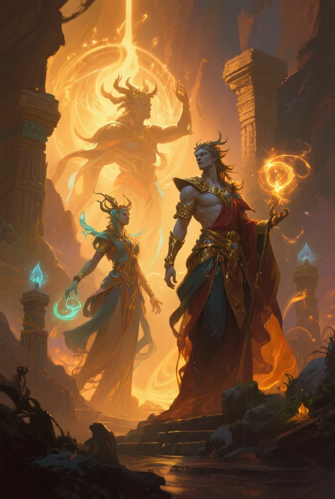 synthesiser , fractal , music , dance ,psychedelic , pop art,uhd,4k ,keyboard,music notes ,fairies, there are four woman dancing naked, tantra,egyptian,moisty skin,standing in front of a fire, alice x. zhang, epic fantasty card game art, fantasy card game art, artgerm julie bell beeple, fantasy art behance, mohrbacher, 2. 5 d cgi anime fantasy artwork, alphonse mucha and rossdraws, peter mohrbacher