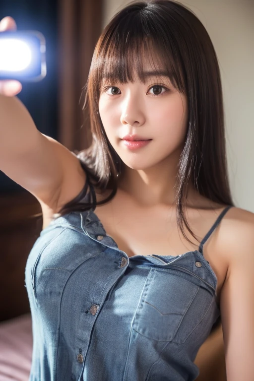 masutepiece: 1.3), (max resolution: 1.2), Best Quality, cinematric light, (Ultra HDTV:1.2), (Detailed eyes and skin), (detailed facial features), nffsw, 8K resolution, (Sharp Focus: 1.3), (Focus on Face:1.3), Perfect Style, (Slim body:1.2), (big breasts thin waist:1.2), Toned waistline, Cute face, (Perfect body, Perfect limbs, perfect fingers:1.1), acurate, Anatomically correct, Highly detailed facial and skin texture, Detailed eyes, Dark-blue eyes, Double eyelids, Thin eyebrows, Natural cheeks, Glossy skin, Fair skin: 1.2, Lustrous hair, (Glossy lips: 1.2), BREAK, One-person viewpoint, (she is a very lovely girl, ((Innocent girl:1.3)), (poneyTail, Wet Hair;1.2), (ligh brown hair:1.2), (directly in front: 1.1), BREAK, (plump big breasts:1.3), upturned breasts, (Large breasts:1.3), Brown hair, Solo, (White underwear:1.2), (Clothes that are slightly open at the chest:1.4), breezing, morning sunlight, (cleavage of the breast:1.4), ((Show off big breasts:1.)), #Denim Fashion, #Street style, #Youth fashion, #Events for young people, #plein air, #enjoy in group, #Vibrant atmosphere of young people, #fun look, #a smile, #casual hip hop, #Street Casual, #Dance Studio, #dance festival, #dance, #hip hop style pose, #cool expression, #a smile,